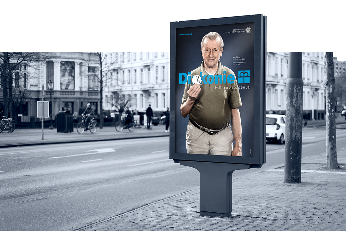 Diakonie Kampagne Citylight