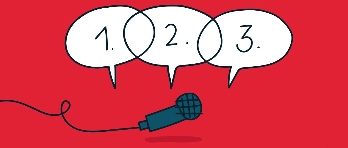 Illustration &quot;3 Fragen&quot;